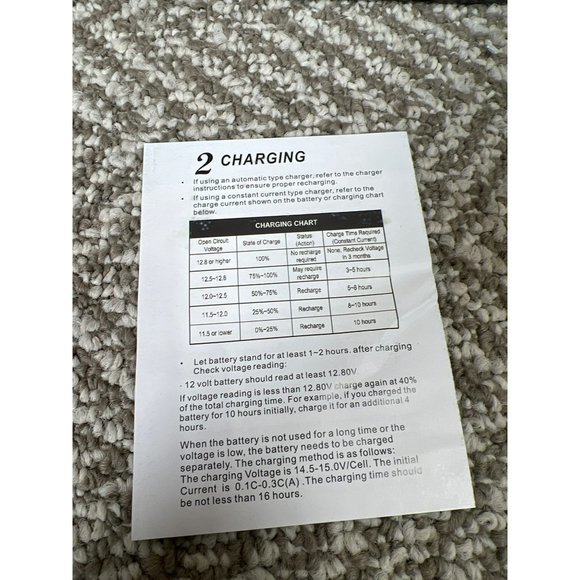 AGM Maintenance Free Battery - Picture 4 of 6